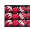 12 Christmas Balls Made of Velvet for Decoration, Flocked And Decorative Parties.