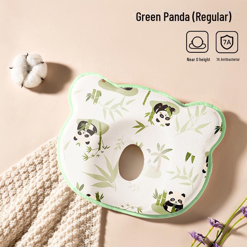 Memory Foam Baby Head Shaping Pillow for Newborns (0-12 Months) - All-Season Use