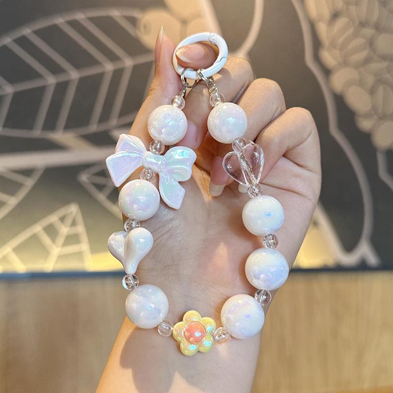 Цветной бант из бисера брелок для мобильного телефона подвески для девочек пара бисерная сумка кулон автомобильный брелок