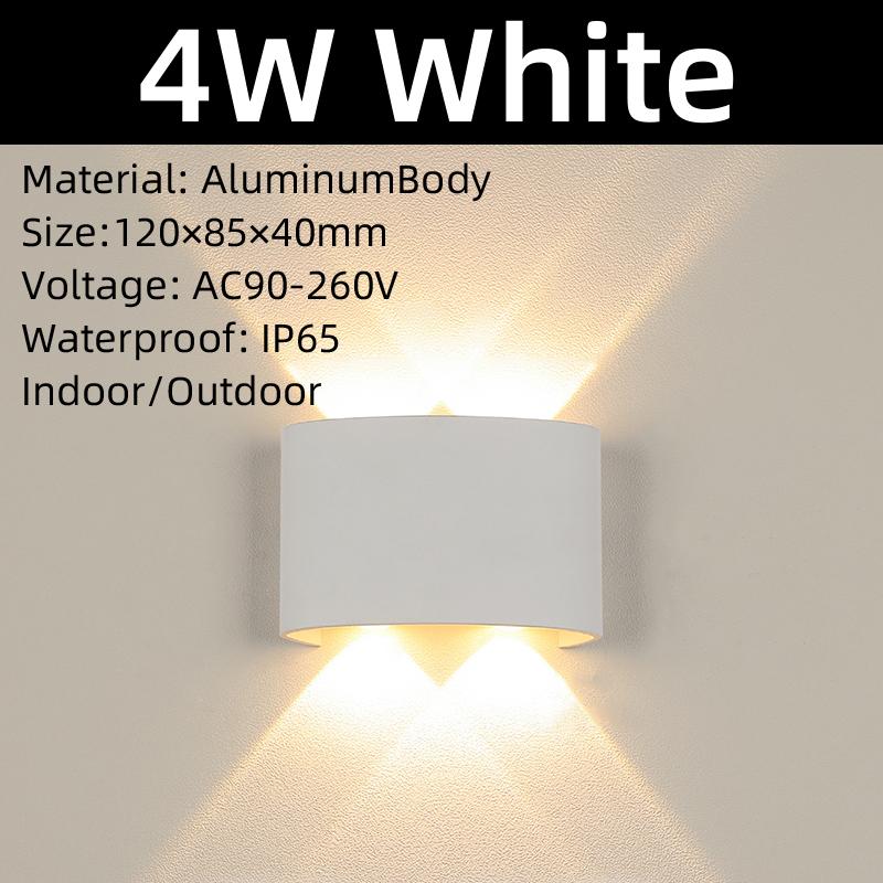 Canmeijia LED Wall Lamps IP65 Outdoor Lighting Waterproof Garden Lights 85-265V Interior Wall Light Aluminum For Balcony Porch Stairs Lamp