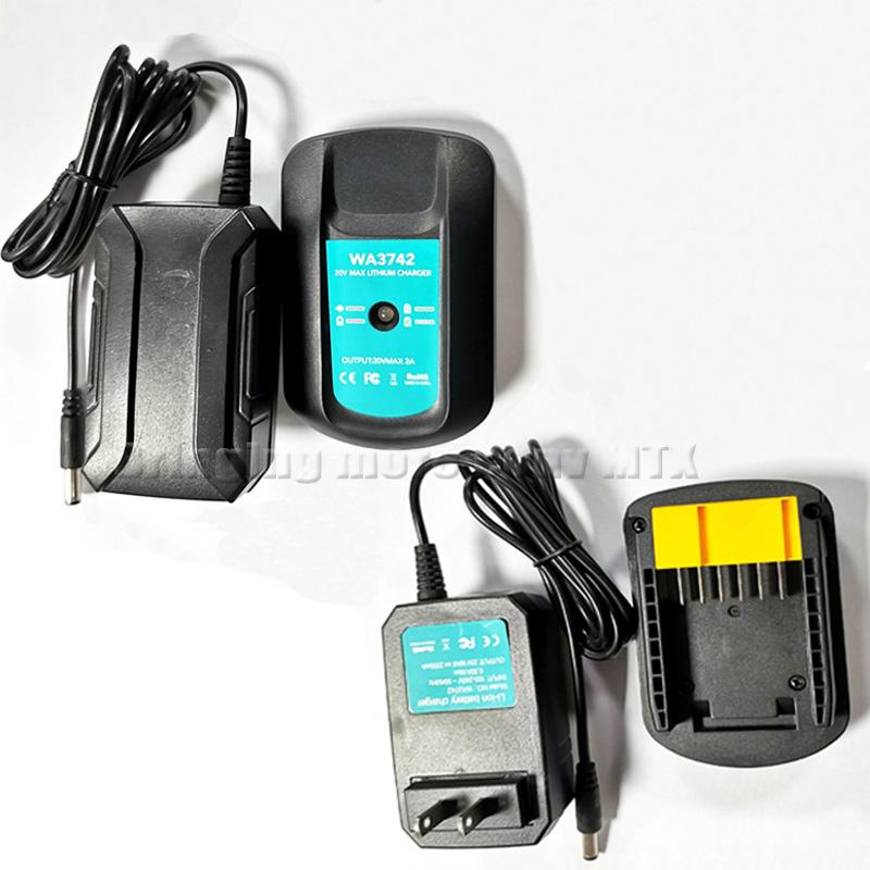 EU Plug Charger for Worx WA3875 20V 18v Li-ion battery 2.0A/3.0A charger for Worx WA3520 WA3525 WA3578 WA3575 WA3742 Fast Charge
