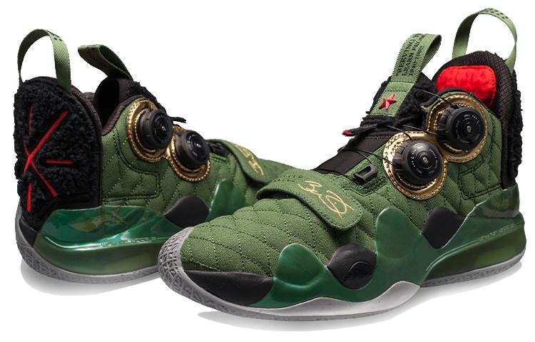 Li Ning Кроссовки Way Of Wade 8, Кожаная амортизация Lei Feng, Нескользящая, Износостойкая, Средняя высота, ABEP001-8
