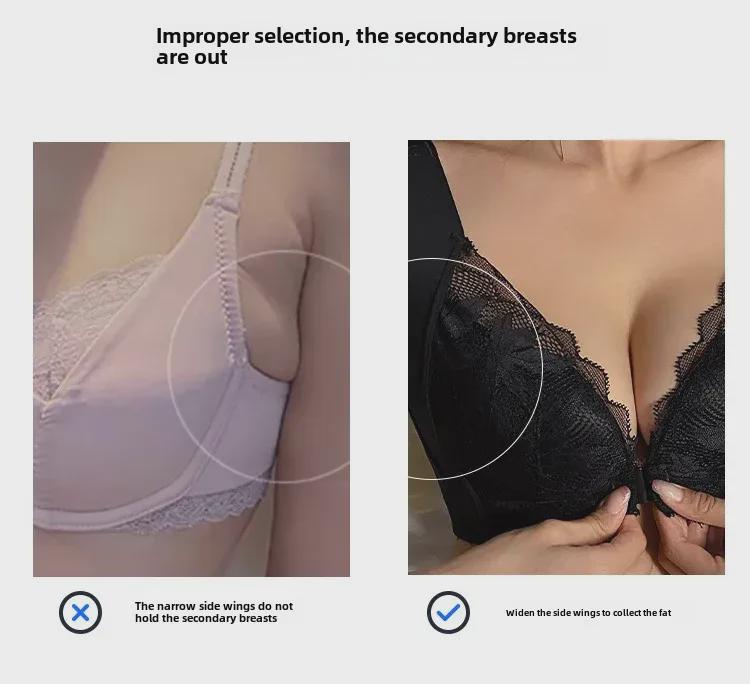 Women's Cross-Border Bralette: Thin, Wire-Free, Anti-Sagging, Front Buckle, for All Sizes