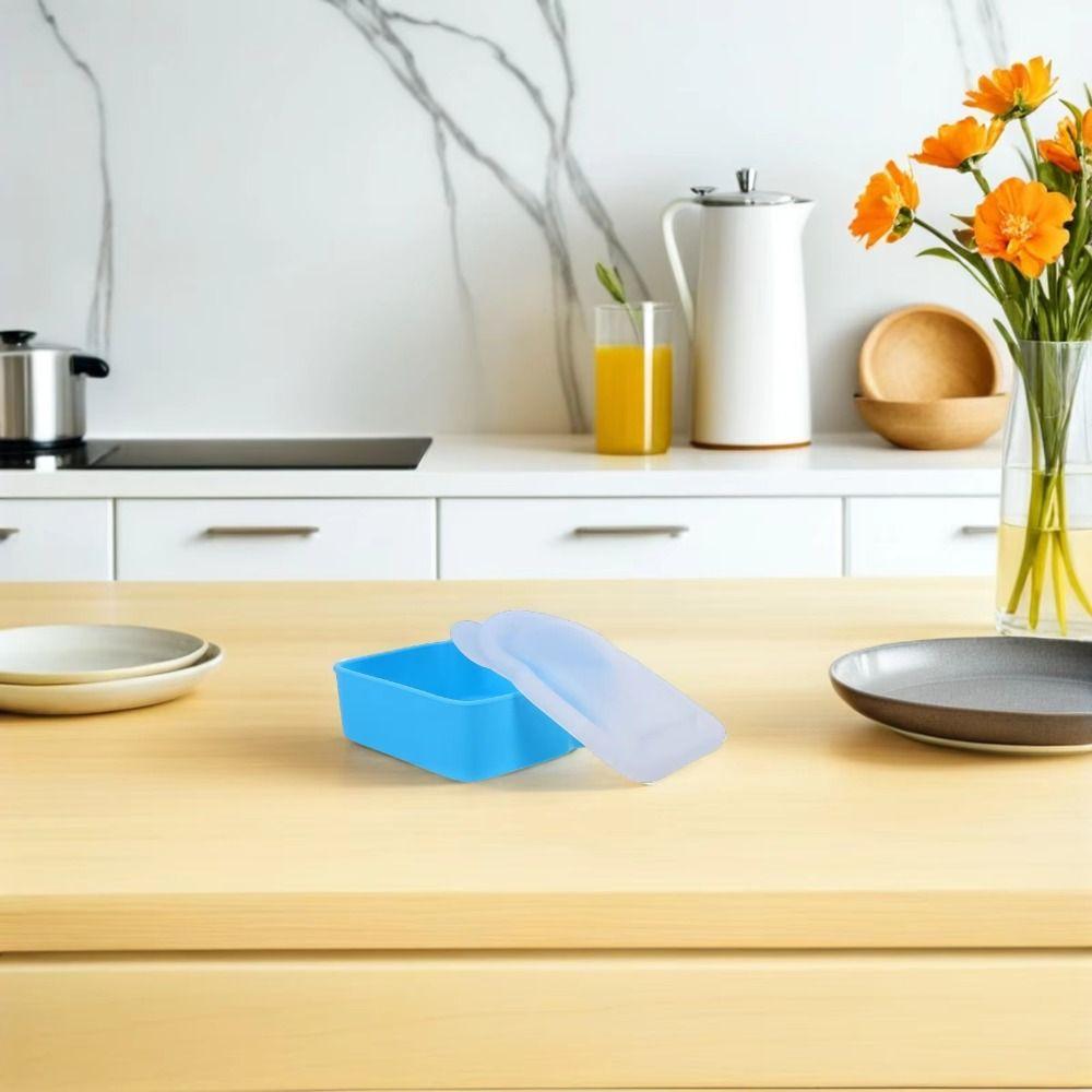 Airtight Silicone Sandwich Box With Lid Prep Keeper Dishwasher Safe Food Container  Snacks