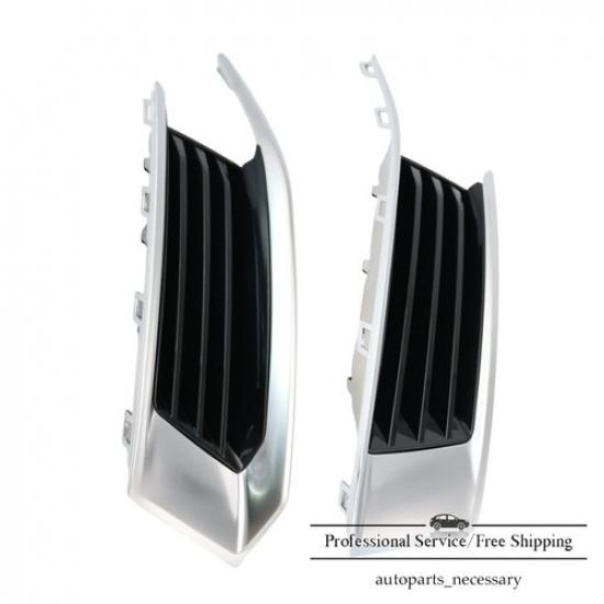 1 Pair Front Lower Bumper Grille Fog Light Cover 2pcs For 2018- Cadillac XTS