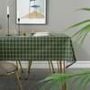 Printed Tablecloth Waterproof And Oil-Proof Leave-In Plaid Table Tablecloth Pvc Table Mat