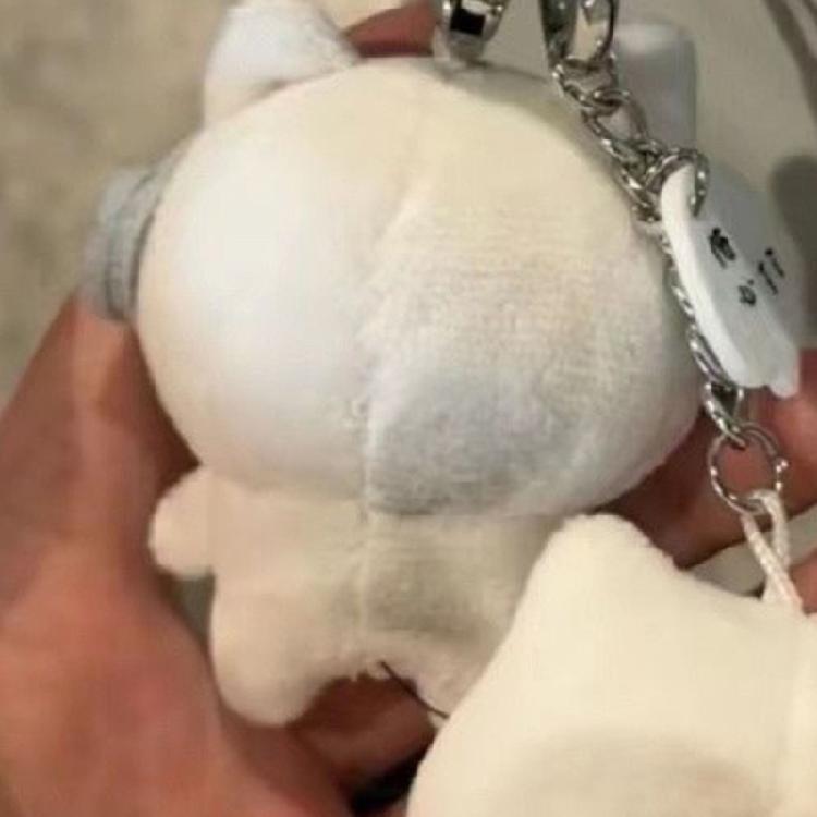 2 шт. Ручной Плюшевый Брелок-Подвеска Форма Кошек Шарм для Сумки Стильное Украшение для Сумки Плюшевая Текстура Подходит для Повседневного Использования