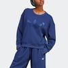 Adidas Женская толстовка Originals Blue Version Crew с принтом логотипа, длинными рукавами и круглым вырезом IB4551