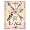 [P1812] - Multicolored Beige 'Boho' Canvas (Be Wild) - 40x30 Cm