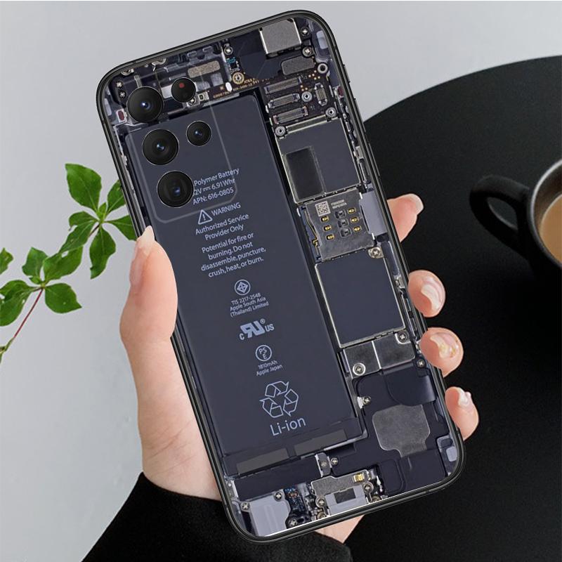 Чехол для телефона с аккумулятором для Samsung Galaxy A73 A53 A13 A22 A12 A32 A71 A21S A33 A52 A72 A41 A50 A70 A31 M31, материнская плата