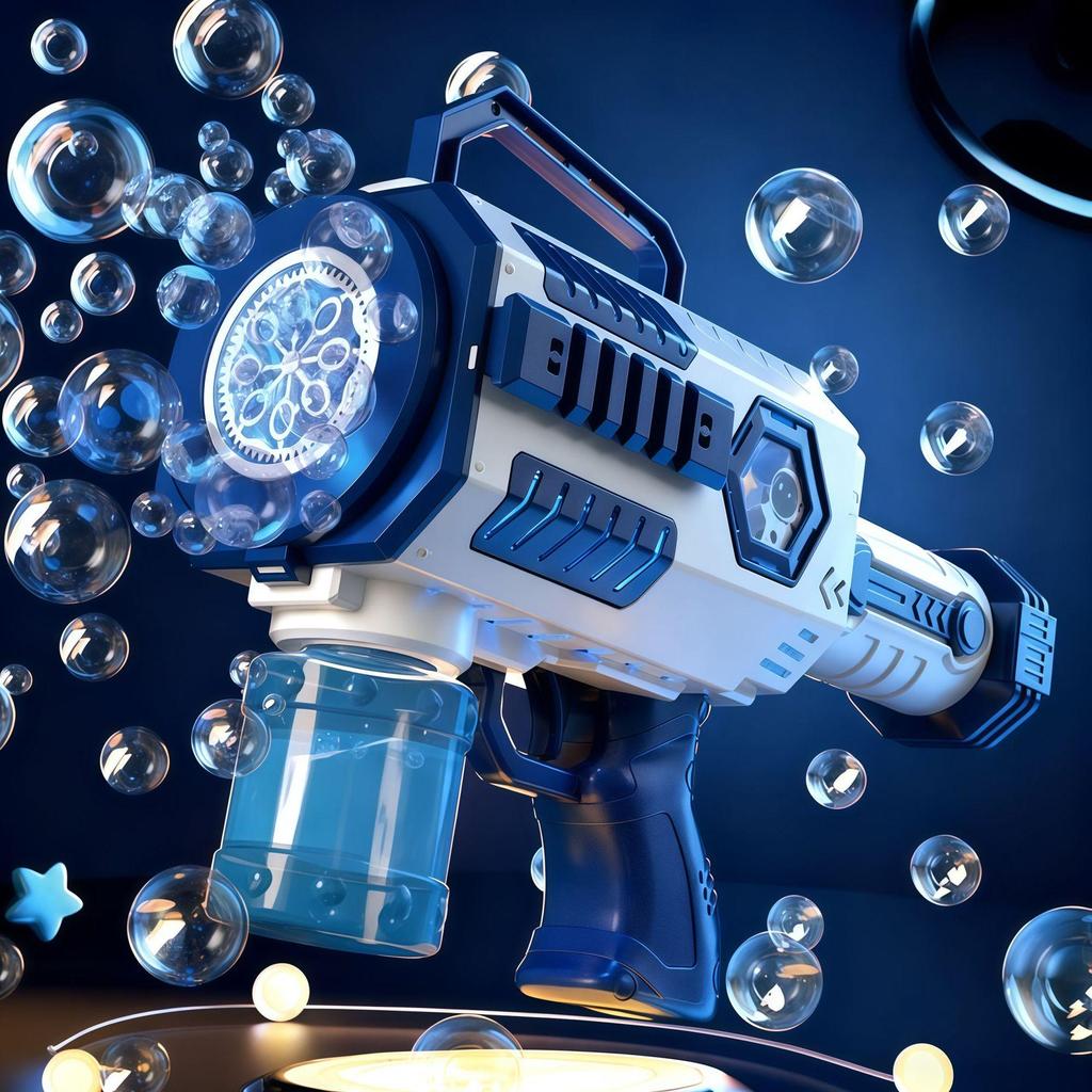 Popular Kid's 32-Hole Electric Bubble Gun - Automatic Handheld Toy for Bubbles