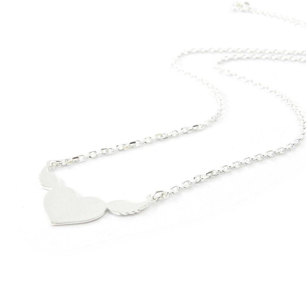 Les Trésors De Lily [B9849] - Серебряное колье «Влюбленное» - 10x20 мм