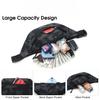 Men's Crossbody Waist Bag Multifunctional Waterproof Fitness Chest Pack with Three Pocket Nylon Fabric Chest Trendy Shoulder Bag
