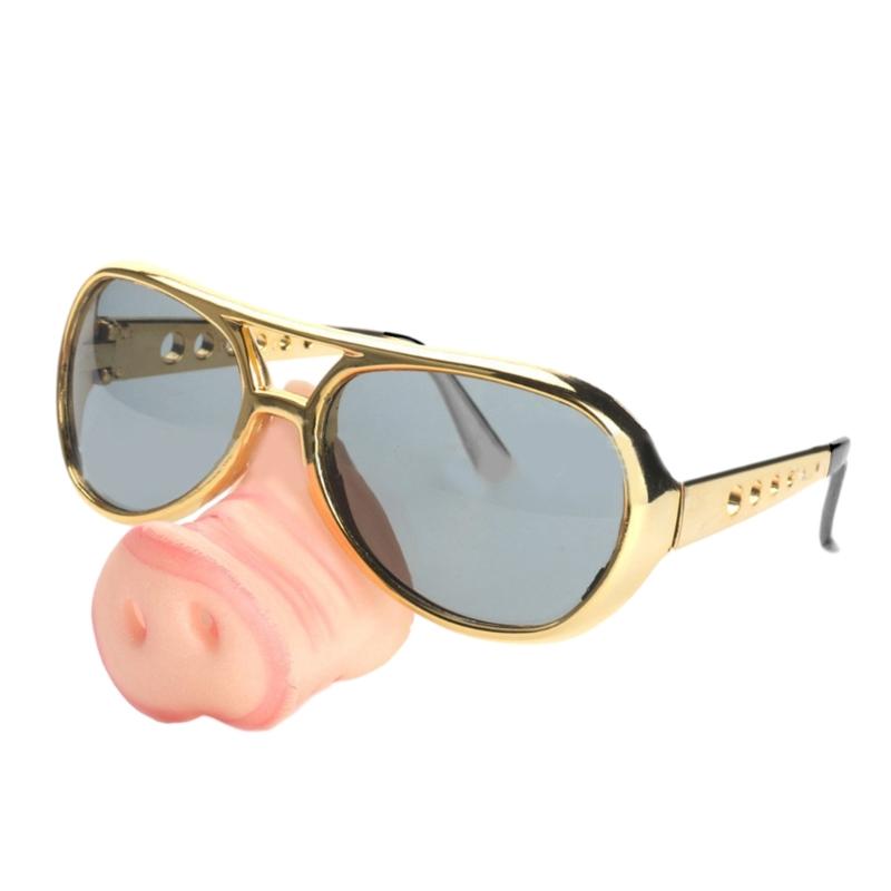 Creative Pig Big Nose Glasses Halloween Funny Cosplay Costumes Accessories Festival Party Prank Props Eyewear For Adults Kids