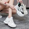 Dad's Shoes, Women's Super Hot Thick Soled Inner Height Increasing Women's Shoes, Small and Breathable Autumn Lightweight Sports White Shoes