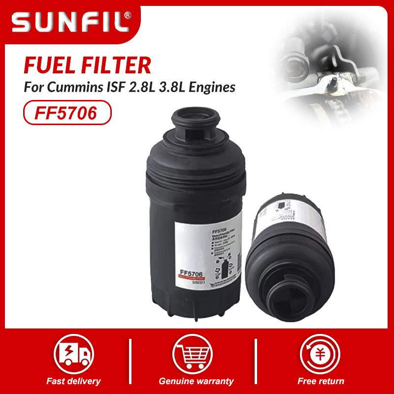 FF5706 diesel engine ISF 3.8 4ISBe fleetguard for truck fuel filter 5262311
