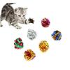 6Pcs Mylar Crinkle Foil Balls Cat Kitten Sound Play Toy Crackle Paper Rustle