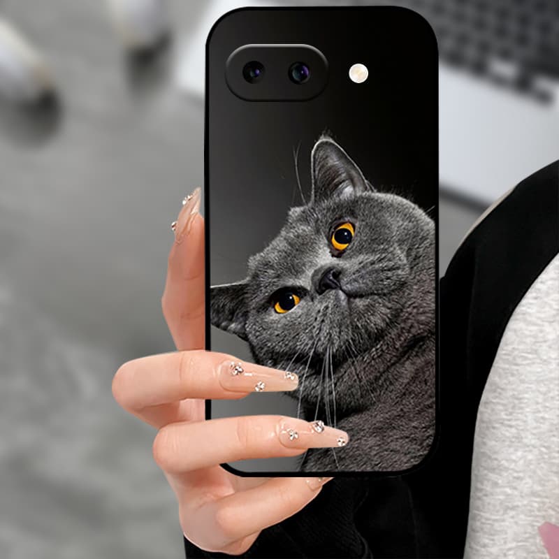 Чехол для Google Pixel 9a Черный Силиконовый Мягкий ТПУ Чехол для Телефона Для Google Pixel 9a 9 A Pixel9A Защитные Задние Крышки Coque Fundas