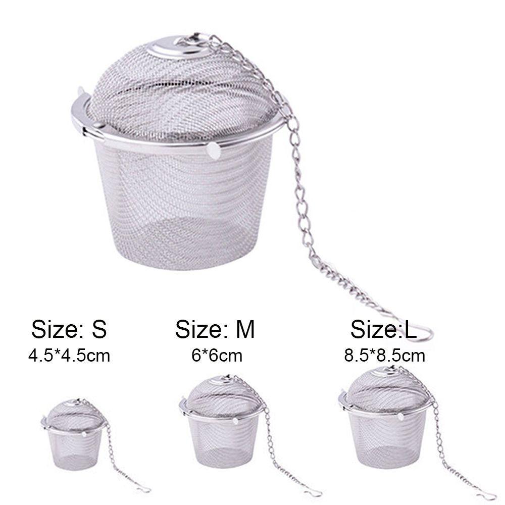 Практичный многоразовый сетчатый фильтр для специй, шарик для заваривания чая из нержавеющей стали, травяной заварник