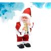 Витая хип Санта-Электрическая игрушка Санта-Клауса танцевальная музыка Санта-кукла Рождественское украшение подарок для детей (без батареи)
