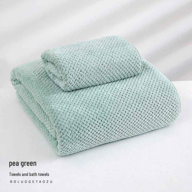 Комплект из 3 быстросохнущих полотенец из кораллового флиса - впитывающий хлопок для ванной, пляжа и дома