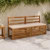 Bench Cushion SOEST 100percent  Polyester Cream 140 x 40 x 5 cm