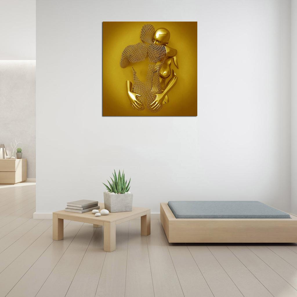 Сердце любви 3D настенный художественный декор металлическая фигурка статуя художественная картина на холсте висит холст картина без рамки