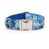 Pet Collar With Silver Buckle For Small Dogs Cotton Material Cute Flower Pattern Breathable Design