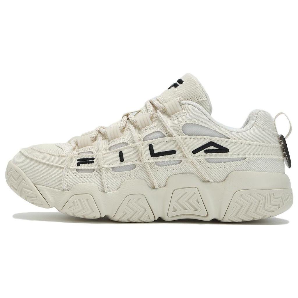 Fila Stylish Comfortable Sports Minimalist Low-Top Retro Basketball Shoes Women Sneaker White Black T12W333201FWA