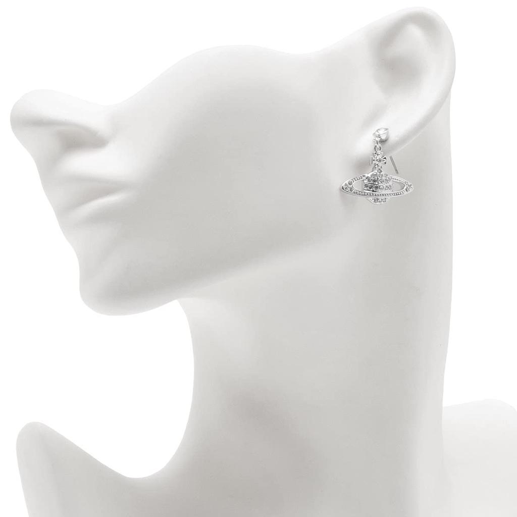 Vivienne Westwood Mini Bath Relief Drop Earrings Silver [Item]