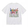 Women's Fashion Classic T-Shirt Colorful Insect Blooming Garden Art Print Tee