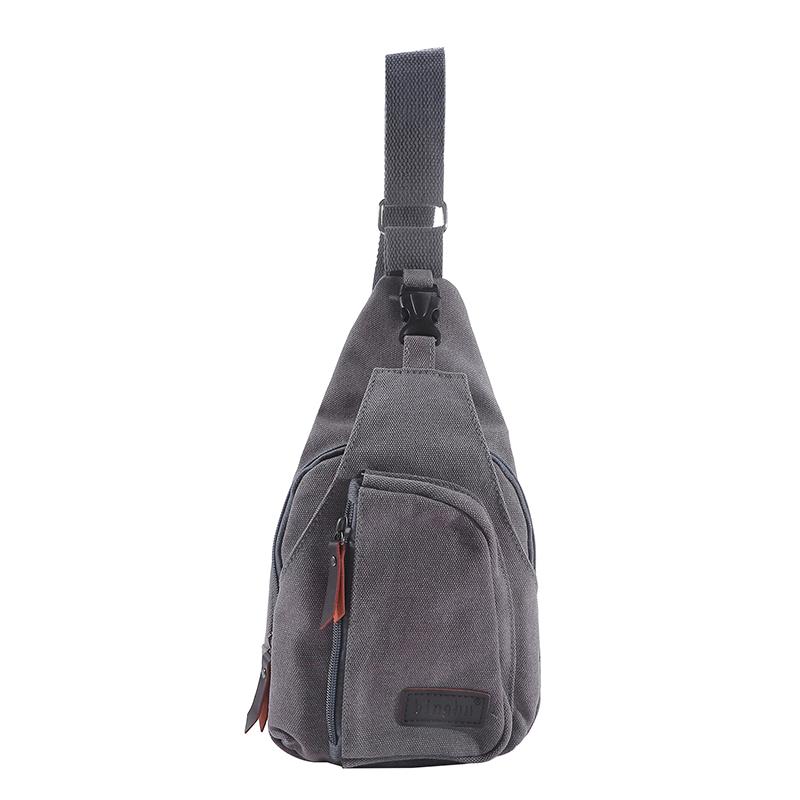 New Mens Vintage Canvas Satchel Shoulder Sling Chest Pack Multifunctional Outdoor Small Shoulder Bag