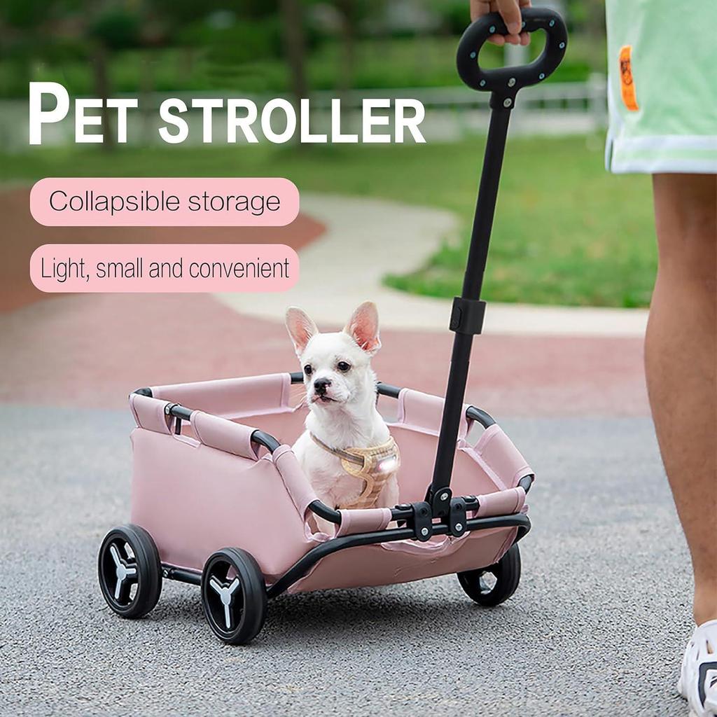 Lightweight Foldable Pet Stroller for Dogs and Cats