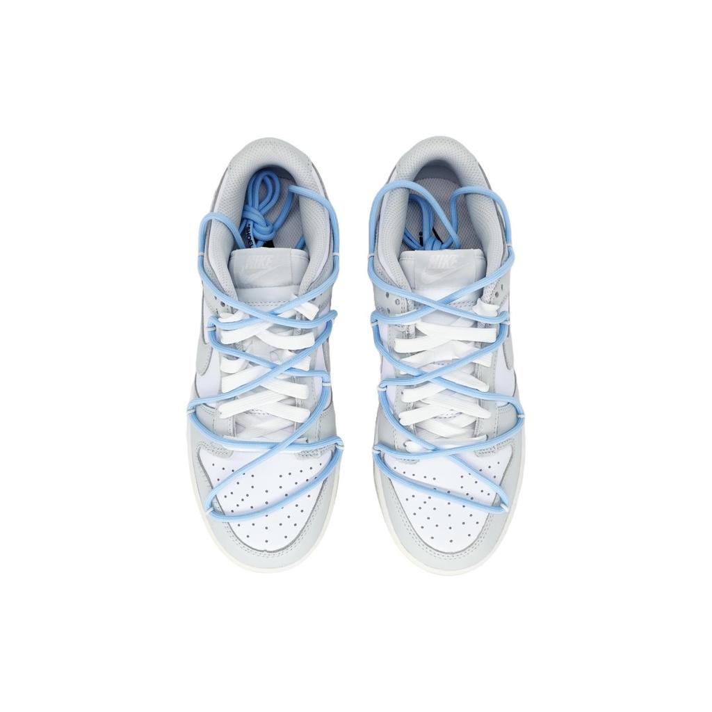 Nike Кроссовки Dunk Скользкие, Устойчивые к истиранию, Легкие, Низкие, Для скейтбординга, Мужские, Серый Белый DD1391-103(Команда458-)
