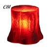 Warm Red Light Shadow Lamp LED Tree Stump with Realistic Flame Effect, Simulated Pit Wood for Indoor Night Light, Battery Operated Faux Log