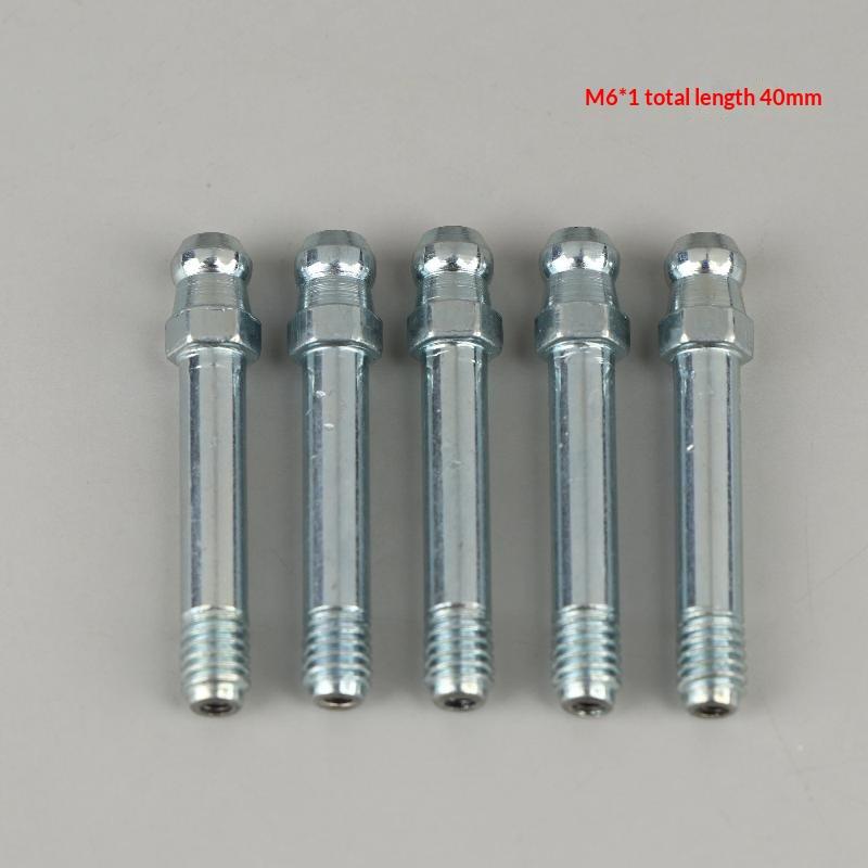 5Pcs Lengthened Grease Nipple Special Zerk M6 M8 M10 Metric Head Connector Straight Type