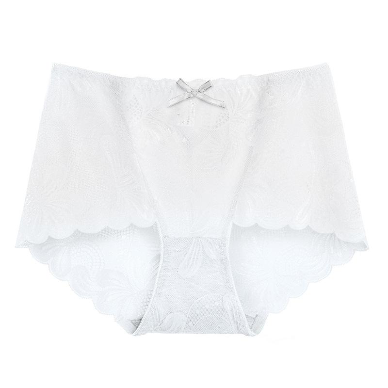 Underwear Lace Tie For Bow Womens Mid Waist Sexy Seamless Breathable Hip Lifting Tightening Triangle Panties