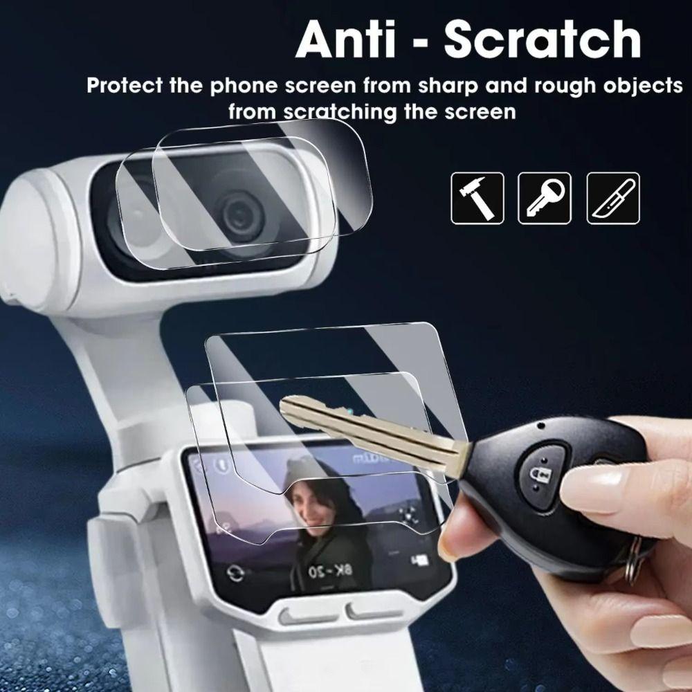 Tempered Glass Lens Films HD Protective Films for Insta360 Luna Ultra Gimbal Camera Accessories