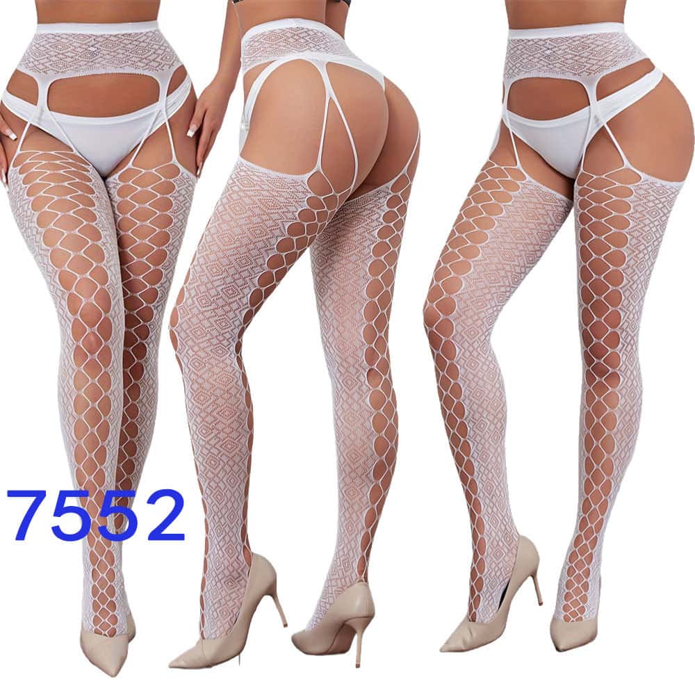 Сексуальные колготки большого размера с вырезами, сетчатые кружевные колготки-сетка для девушек-лолит, готические колготки с подвязками для полных женщин