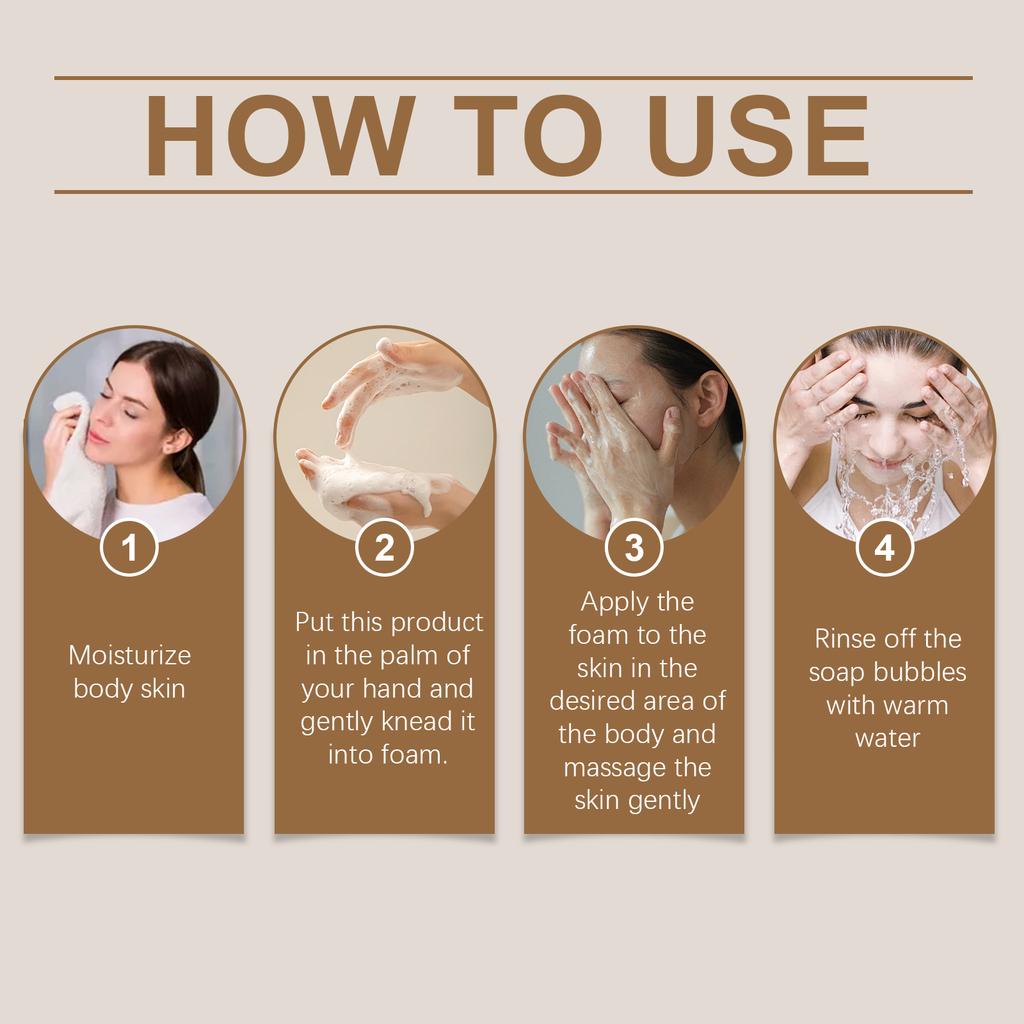 Coffee Cleansing Soap Coffee Extract Gentle Cleansing Nourishing Skin Moisturizing Brightening Soap