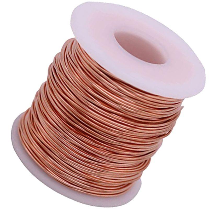 WON Аксессуары из чистой медной проволоки Детали Яркие, 16 AWG, Диаметр 0,051 дюйма, Длина 115 дюймов