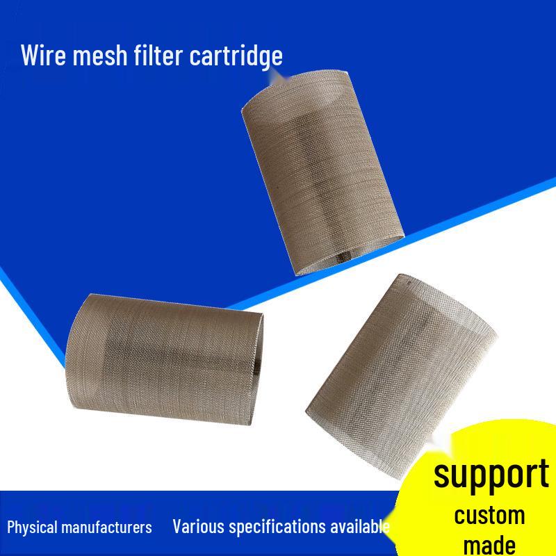 Stainless Steel Wire Mesh Filter Cartridge for Metal Valve Pipe