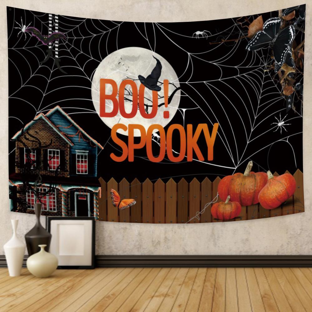 Домашний декор Гобелен Ведьма Тыква Хэллоуин Вечеринка ation Гостиная Спальня Стена Фон Ткань