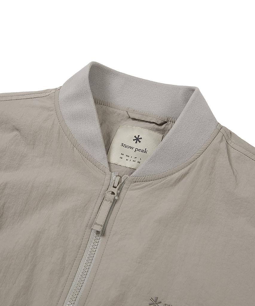 Бомбер Snowpeak Apparel с тканой нашивкой (S24Fmtwb36) Туманно-серый