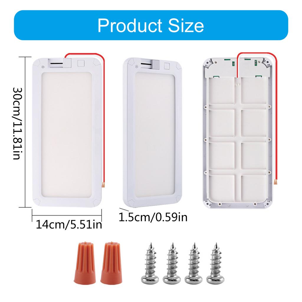 Аксессуары для внутреннего освещения потолков для караванов, 3-цветный светодиодный светильник с регулируемой яркостью, суперяркий для управления яркостью автодома