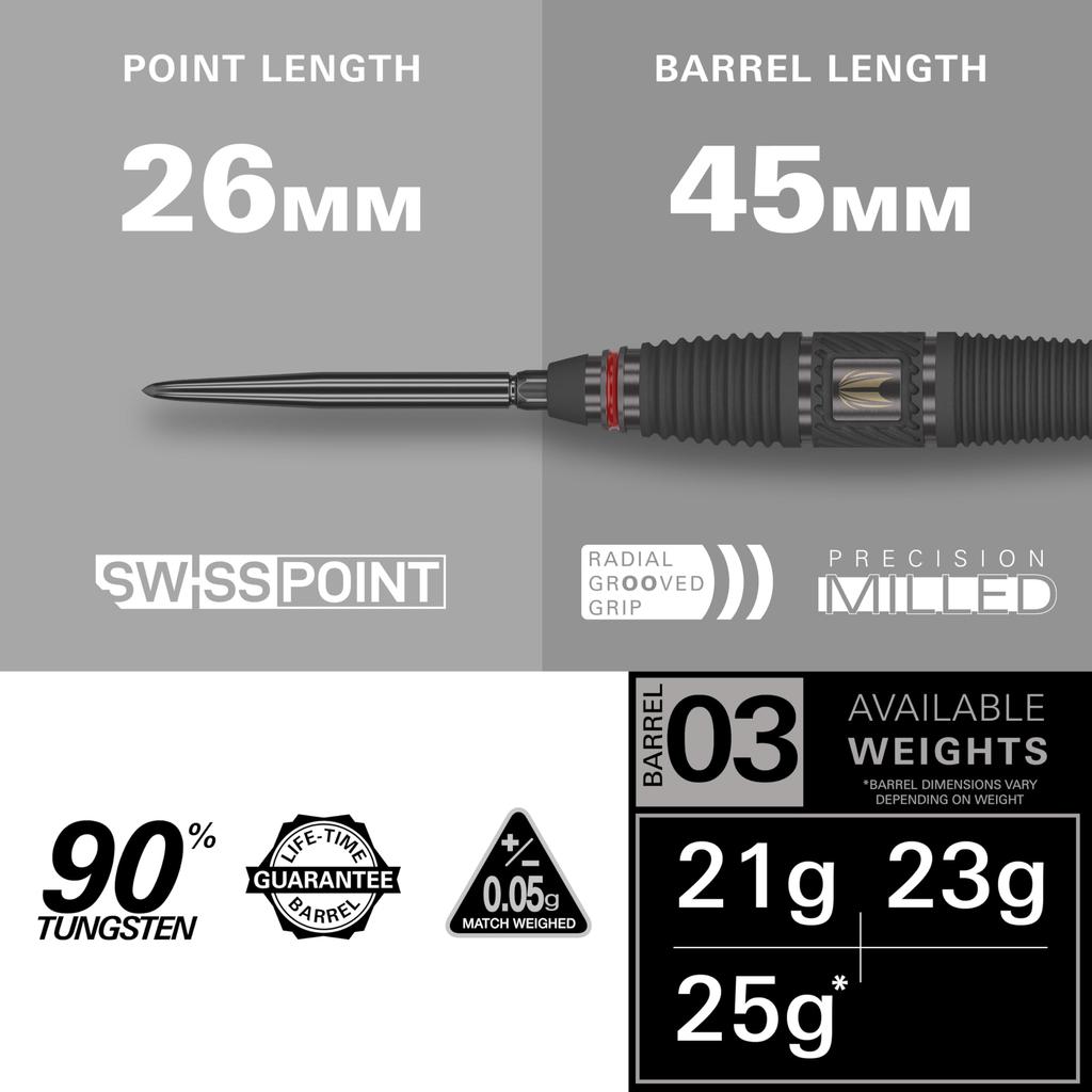 Дротики TARGET Darts Scope со стальным наконечником Swiss Point Вольфрамовый баррель для дротиков со стальным наконечником Дротики Красный Черный Инструмент Swiss Point Профессиональный набор дротиков Дротики, 90% Набор, 03-23G