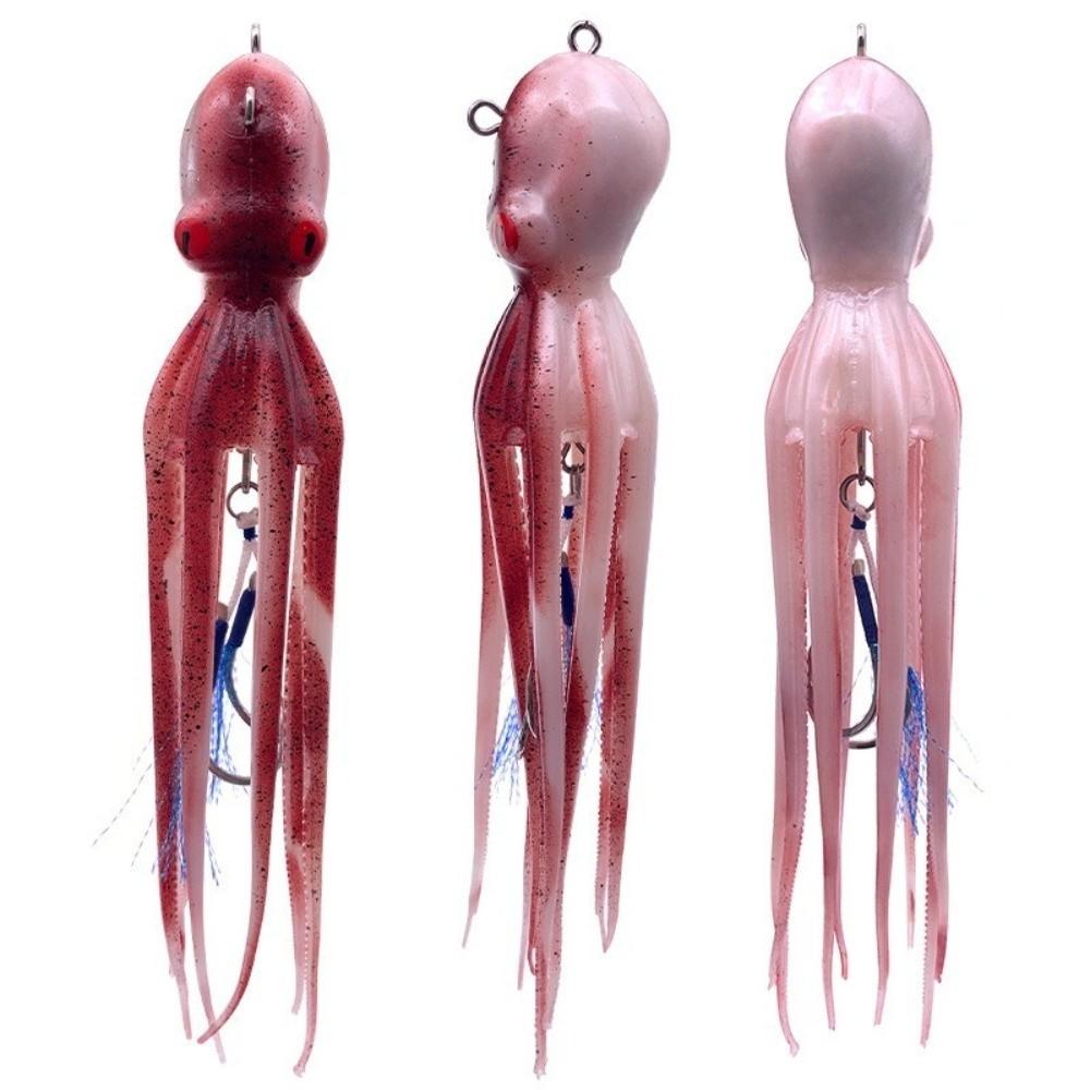 TPE Material Slow Pitch Jigging Bait 175g Weight Octopus Squid Jig Trolling Jig Bait Slow Trolling