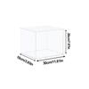 1pcs Clear Acrylic Display Case Countertop Box Organizer Stand Dustproof Protection Showcase Display Box