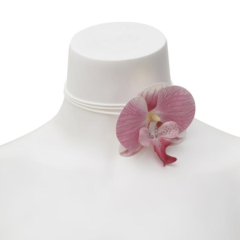 Elegant Floral Charm Jewelry 3D Flower Pendant Necklace/Earrings/Brooch for Girl Women Wedding Party Embellishment