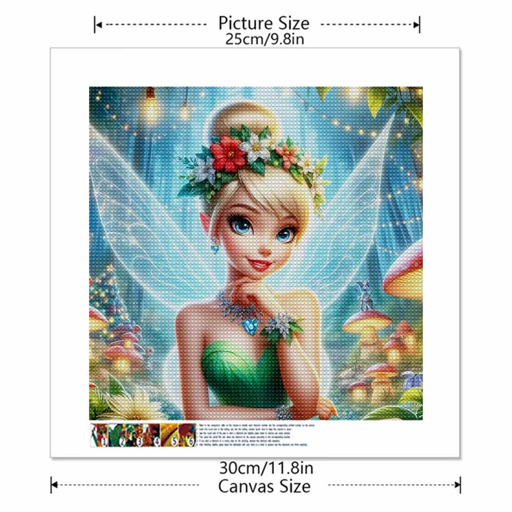 5D DIY Алмазная Живопись Декоративная Красивая Фея Полная Круглая Выкладка Пейзаж Алмазная Вышивка Наборы для Вышивания Крестом Домашний Декор Подарок